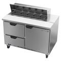 Beverage Air SPED48HC-10-2 48" Sandwich/Salad Prep Table w/ Refrigerated Base, 115v, Stainless Steel