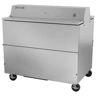 Beverage-Air STF49HC-1-S Milk Cooler w/ Dual Top & Side Access - 768 Half Pint Carton Capacity, 115v, Silver