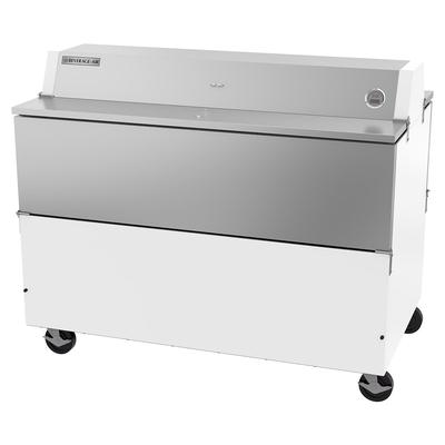 Beverage-Air STF58HC-1-W-02 Milk Cooler w/ Dual Top & Side Access - 1024 Half Pint Carton Capacity, 115v, Dual Access, Central Floor Drain, White