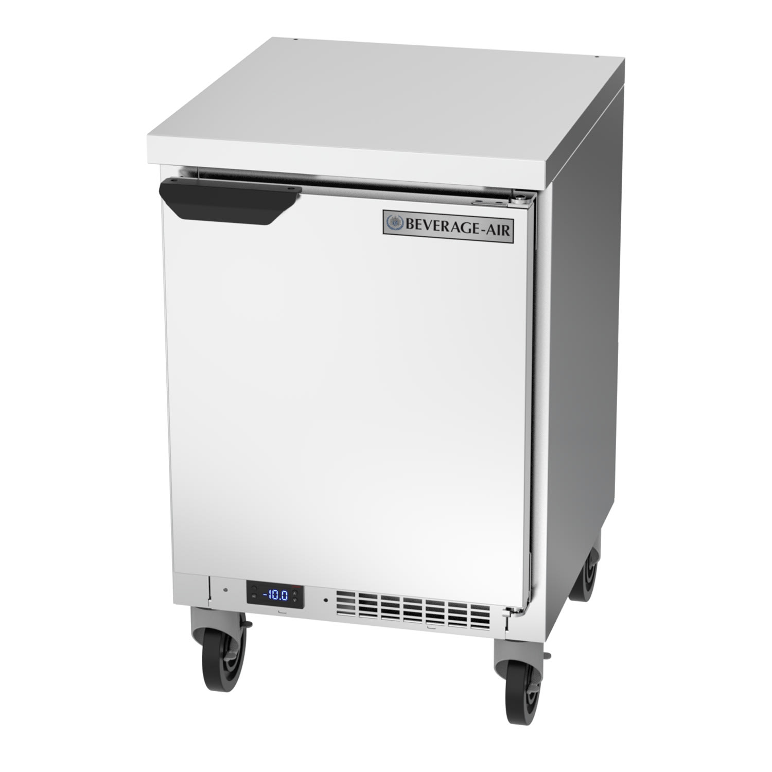 Beverage-Air WTF20HC-FLT 20" W Worktop Freezer w/ 1 Section & 1 Door, 115v, 115 V, Silver