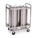 Lakeside 782 Adjust-a-Fit 45 3/4" Mobile Dish Dispenser w/ (3) Columns, Stainless, Silver