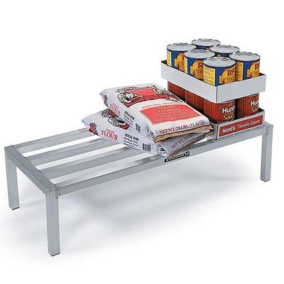 Lakeside 9080 36" Stationary Dunnage Rack w/ 2000 lb Capacity, Aluminum, 36" x 20" x 12", Silver