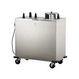 Lakeside E6205 36 1/2" Heated Mobile Dish Dispenser w/ (2) Columns - Stainless, 120v, Silver