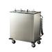 Lakeside E937 46 1/2" Heated Mobile Dish Dispenser w/ (2) Columns - Stainless, 120v, Silver