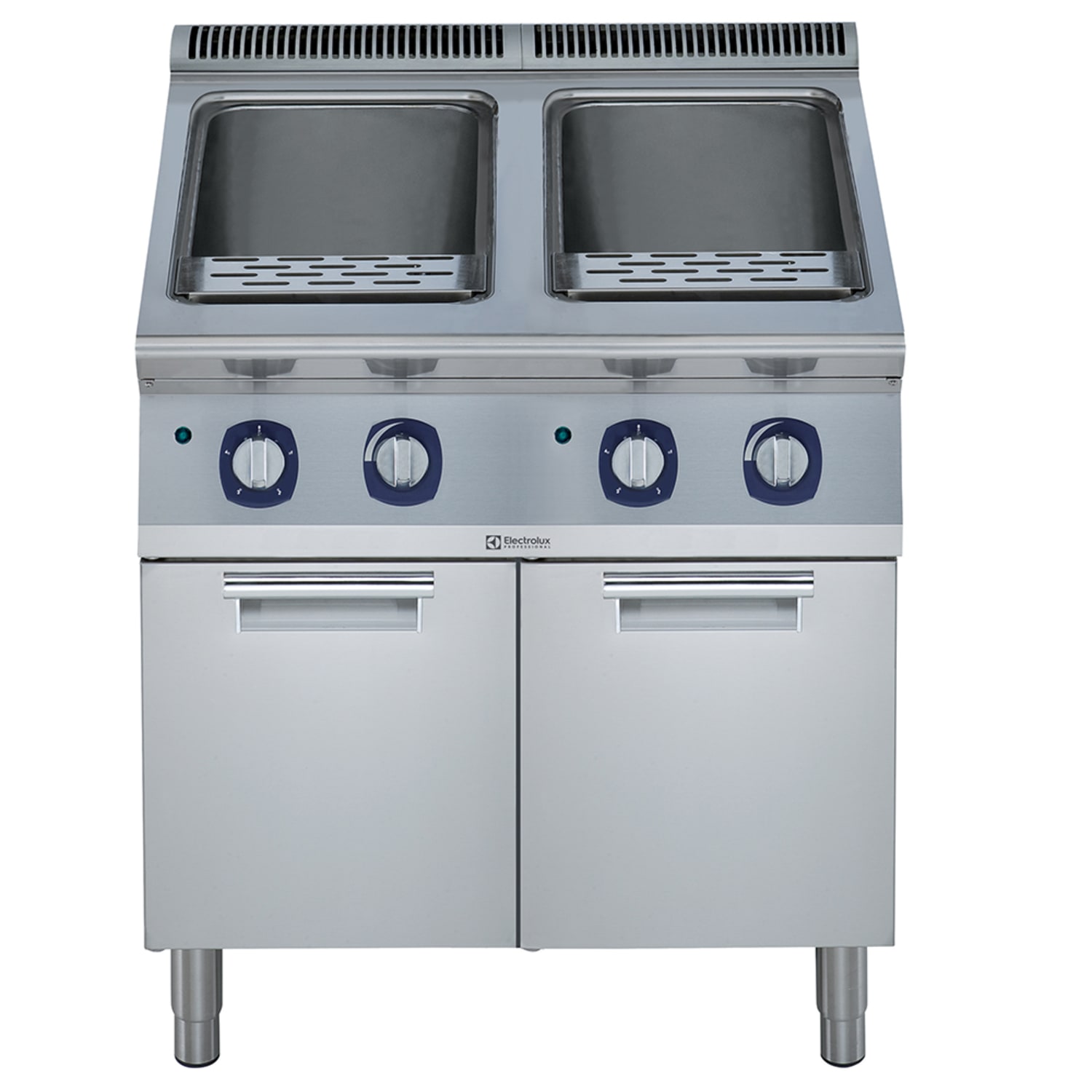 Electrolux Professional 391204 Pasta Cooker, (2) 10 1/2 gal Tank, Auto Starch Removal, 66 lb/hr Capacity, 208/3 V, Stainless Steel, 208 V