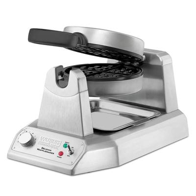 Waring WW180X Single Classic Belgian Commercial Waffle Maker w/ Cast Aluminum Grids, 1200W, (25) 7" Waffles/Hr., Nonstick Plates, 120 V