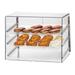 Cal-Mil 1202 Econo Display Case w/ (3) 18 x 26" Trays & Slanted Front, Rear Doors