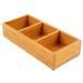 Cal-Mil 1246 Condiment Organizer w/ (3) Bins - Brown, 3 Compartment, Rectangular