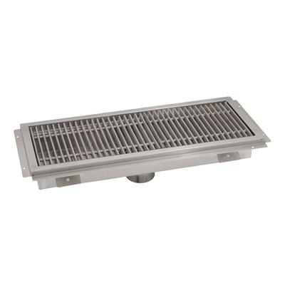 Advance Tabco FTG-1248 Floor Trough - Removable Strainer Basket, 12" x 48" x 4", 14 ga 304 Stainless Steel