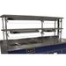 Advance Tabco NDSG-18-48 Sleek Shield Self Service Food Shield - 2 Tier, 18x48x26", Stainless Top Shelf, Self-Service, Stainless Steel