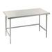 Advance Tabco TAG-240 30" 16 ga Work Table w/ Open Base & 430 Series Stainless Flat Top, Stainless Steel