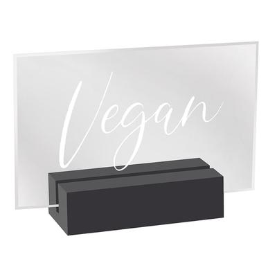 Cal-Mil 22336-5-13 Vegan Tabletop Sign - 3 1/2