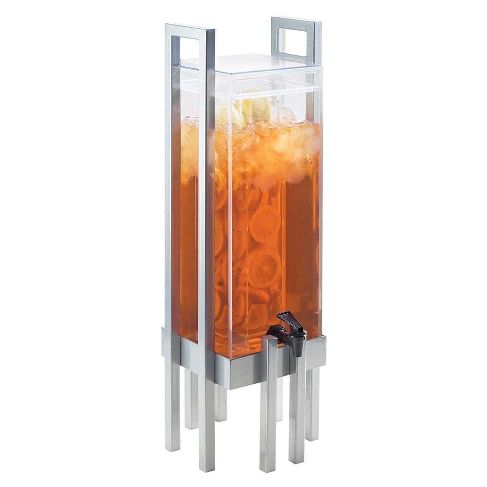 Cal-Mil 3302-3INF-74 3 gal Beverage Dispenser w/ Infuser - Plastic Container, Silver Base
