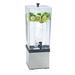 Cal-Mil 3324-3-55 3 gal Beverage Dispenser w/ Ice Tube - Plastic Container, Stainless Base, Silver