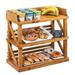 Cal-Mil 3637-99 3 Tier Display Stand - 24"W x 12 1/4"D x 24"H, Reclaimed Wood, Brown