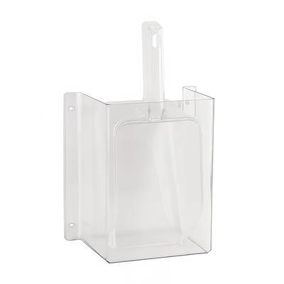 Cal-Mil 638 Wall-Mount Scoop Guard w/ 64 oz Utility Scoop - Polycarbonate, Clear