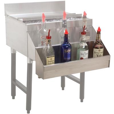 Advance Tabco SR-42H 42" Single Tier Add-On Bottle Rack w/ Keyhole, Stainless Steel