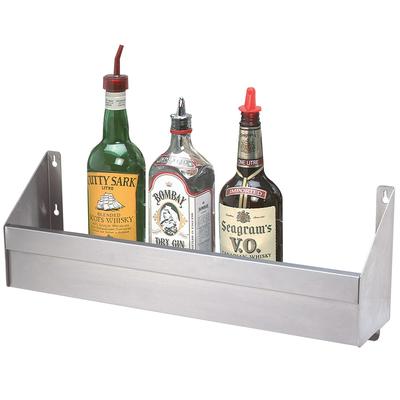 Advance Tabco SRK-2 24" Single Tier Bottle Rack w/ Keyhole, Stainless Steel, 5-6 Bottle Capacity, Stainless Steel