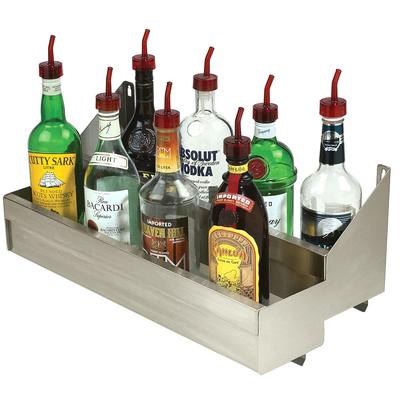 Advance Tabco SRKD-15 15" Double Tier Bottle Rack w/ Keyhole, Stainless, Stainless Steel