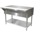 Advance Tabco STU-3 47 1/8" Stationary Serving Counter w/ Shelf & Stainless Top, Stainless Steel, Adjustable Shelf, Silver