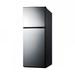 Summit CP972SS 7.1 cu ft Compact Refrigerator & Freezer w/ Solid Doors - Stainless, 115v, Silver