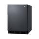 Summit CT663BKBIADA 5.1 cu ft Undercounter Refrigerator & Freezer w/ Solid Door - Black, 115v