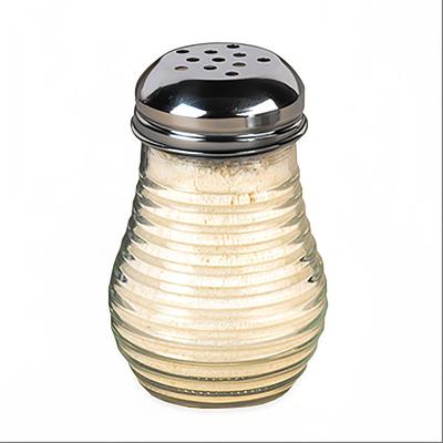 American Metalcraft BEE606 Cheese Shaker w/ 6 oz Capacity, Glass/Stainless, Clear