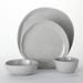 American Metalcraft CIPSSH 4 Piece Melamine Individual Place Setting, Shadow, Gray