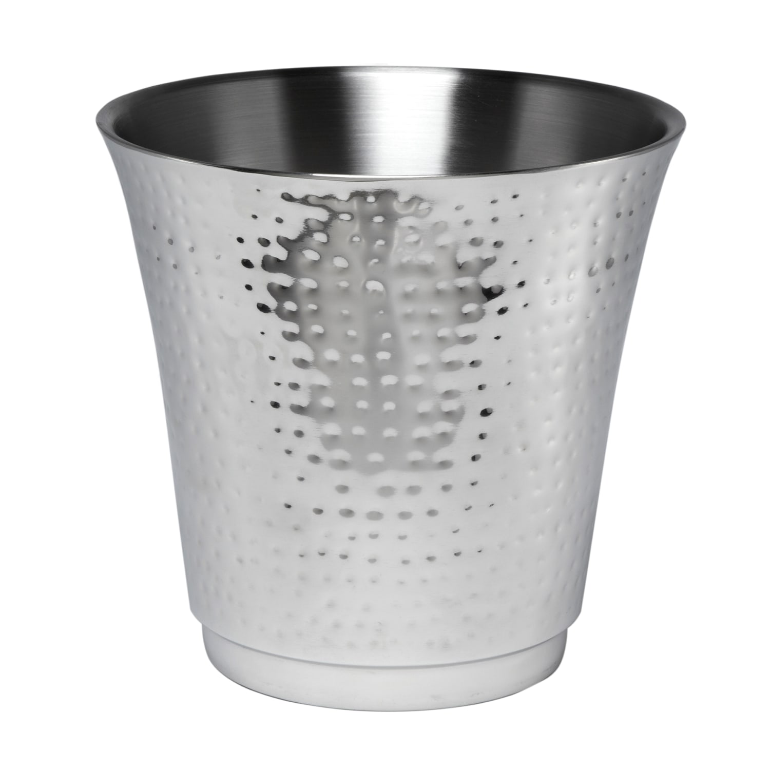 American Metalcraft HMWB 8 5/8" Double Walled Wine Bucket - Stainless Steel, Hammered Finish, Silver