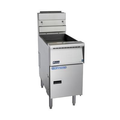 Pitco SSH60-4FD LP Commercial Gas Fryer - (4) 60 lb Vats, Floor Model, LP, Stainless Steel, Gas Type: LP