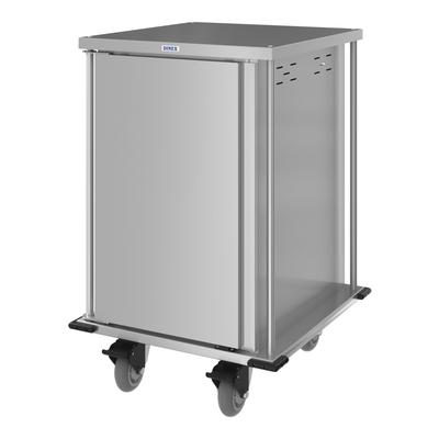 Dinex DXPTQC2T1D14 18 Tray Ambien Meal Delivery Cart, Silver