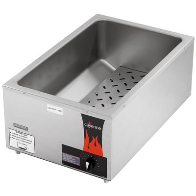 Vollrath 72090 Countertop Food Warmer - Wet or Dry w/ (1) Full Size Pan Wells, 120v, Stainless Steel