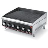 Vollrath 936CG Cayenne 36" Heavy-Duty Charbroiler - Manual Control, 120, 000 BTU, Stainless Steel, Gas Type: Convertible