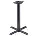 Royal Industries ROY RTB 3030 DISCO 37 1/2" Stand Up Table Base w/ 30 x 30" Base & 10" Spider, Black