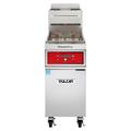 Vulcan 1TR85DF PowerFry3 Commercial Gas Fryer - (1) 90 lb Vat, Floor Model, Natural Gas, Solid State Digital Controls, KleenScreen Filtration System, Stainless Steel, Gas Type: NG