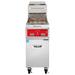 Vulcan 1VK65A PowerFry5 Commercial Gas Fryer - (1) 70 lb Vat, Floor Model, Natural Gas, Solid State Analog, Stainless Steel, Gas Type: NG