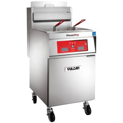 Vulcan 1VK65CF LP Commercial Gas Fryer - 70 lb Vat, Floor Model, Liquid Propane, Filtration System, 80,000 BTU, Stainless Steel, Gas Type: LP