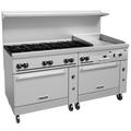 Vulcan 72SC-8B24GT 72" 8 Burner Commercial Gas Range w/ Griddle, (1) Standard Oven, & (1) Convection Oven, Liquid Propane, 8 Burners & 24" Griddle, 1 Standard Oven & 1 Convection Oven, Stainless Steel