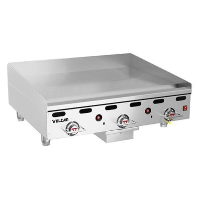 Vulcan 936RX-30 LP 36" Gas Commercial Griddle w/ Thermostatic Controls - 1" Steel Plate, Liquid Propane, 81,000 BTU, Stainless Steel, Gas Type: LP