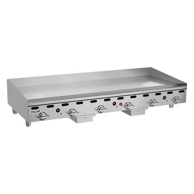 Vulcan 972RX NG 72" Gas Commercial Griddle w/ Thermostatic Controls - 1" Steel Plate, Natural Gas, 162,000 BTU, Stainless Steel, Gas Type: NG