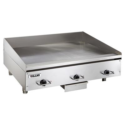 Vulcan HEG36E 240/3 36" Electric Commercial Griddle w/ Thermostatic Controls - 1/2" Steel Plate, 240v/3ph, 240 V, Stainless Steel
