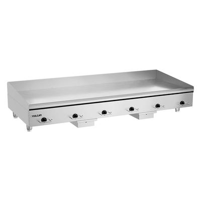 Vulcan HEG72E 208/3 72" Electric Commercial Griddle w/ Thermostatic Controls - 3/4" Steel Plate, 208v/3ph, 208 V, Stainless Steel
