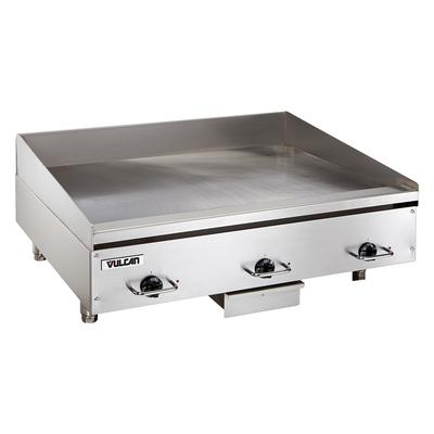 Vulcan RRE36E 240/1 36" Electric Commercial Griddle w/ Thermostatic Controls - 3/4" Steel Plate, 240v/1ph, Stainless Steel, 240 V