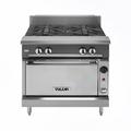 Vulcan V2FT36C 36" Commercial Gas Range w/ (2) French Tops & Convection Oven, Liquid Propane, Stainless Steel, Gas Type: LP