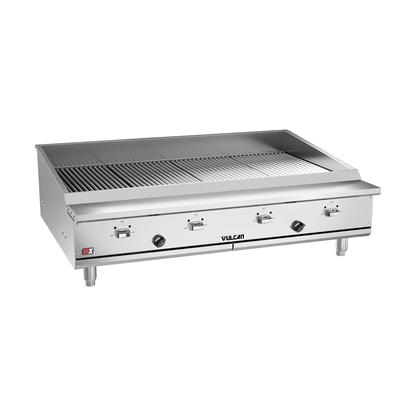 Vulcan VTEC48 NG 47 1/2" Countertop Charbroiler w/ Conversion Burner, Natural Gas, Stainless Steel, Gas Type: NG