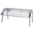 Duke 836-1SN Buffet Shelf w/ 1 Sneeze Guard, 1/4" Acrylic End Guard, 30 3/8" x 10 1/2" x 20", Silver