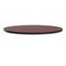 Correll CT42R-20-09 42" Round Cafe Breakroom Table Top, 1 1/4" High Pressure, Mahogany, Red, 1.25 in