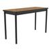 Correll LT2460-06-09-09 Economical Lab Table w/ Wear Resistant Surface & T Mold Edge 24x60" Medium Oak, Brown