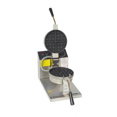 Gold Medal 5021T Single Classic Belgian Commercial Waffle Maker w/ Cast Aluminum Grids, 1300W, 7.25" Grids, Electronic Controls, Stainless Steel, 120 V