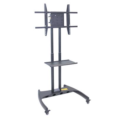 Luxor FP3500 Adjustable Rotating TV Stand w/ 100 lb Capacity & Locking Casters